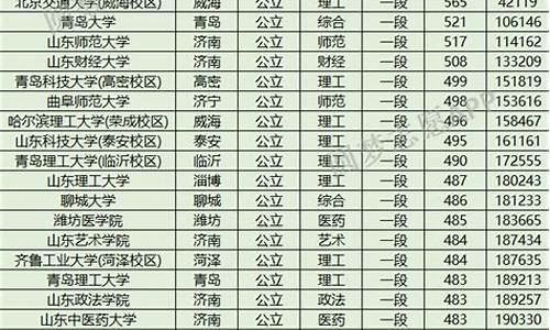 2006年山东高考本科录取分数线_山东2006高考分数线