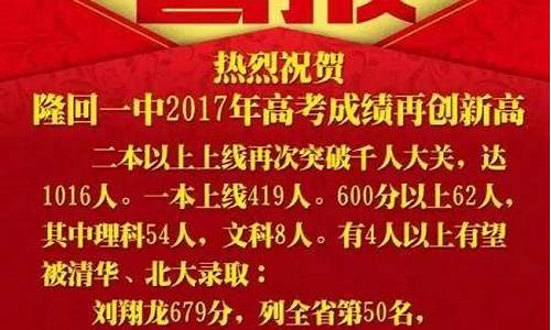 2017隆回高考喜报_2021隆回高考状元