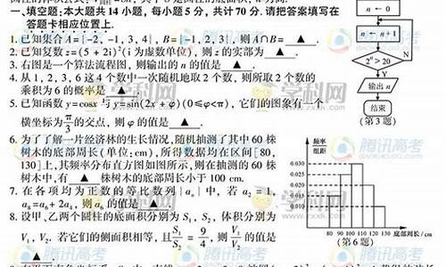 2014江苏高考数学答案,2014年江苏高考数学试卷