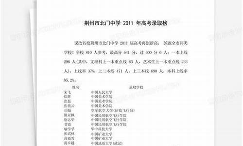 北门中学高考成绩2023-北门中学高考成绩