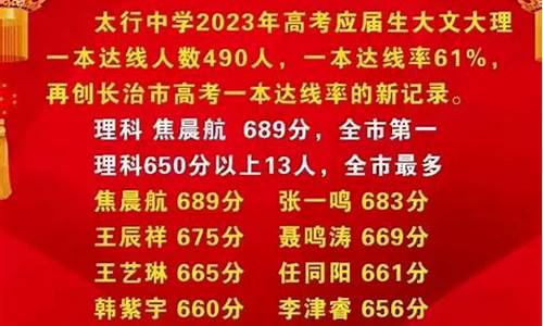 长治二中高考成绩-长治二中高考成绩2021